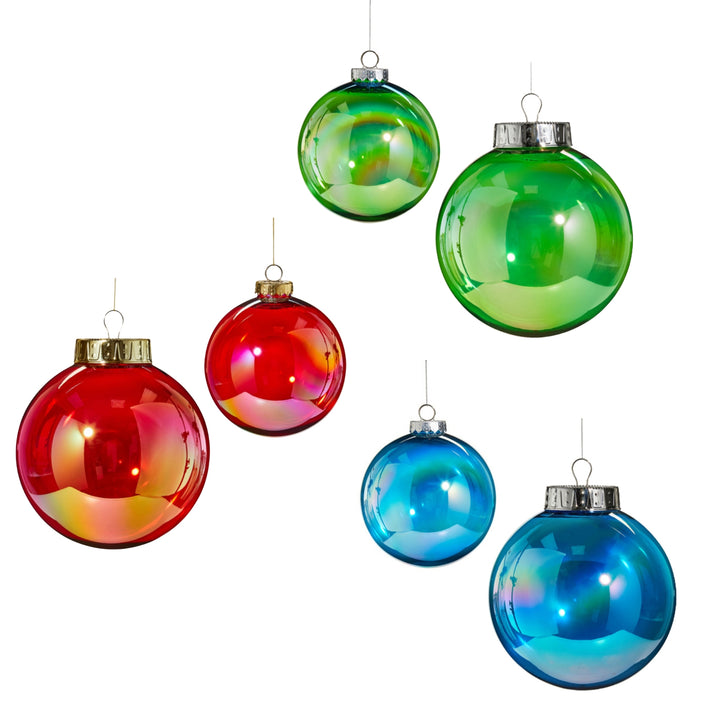 Bright Seamless Iridescent Orb Ornaments