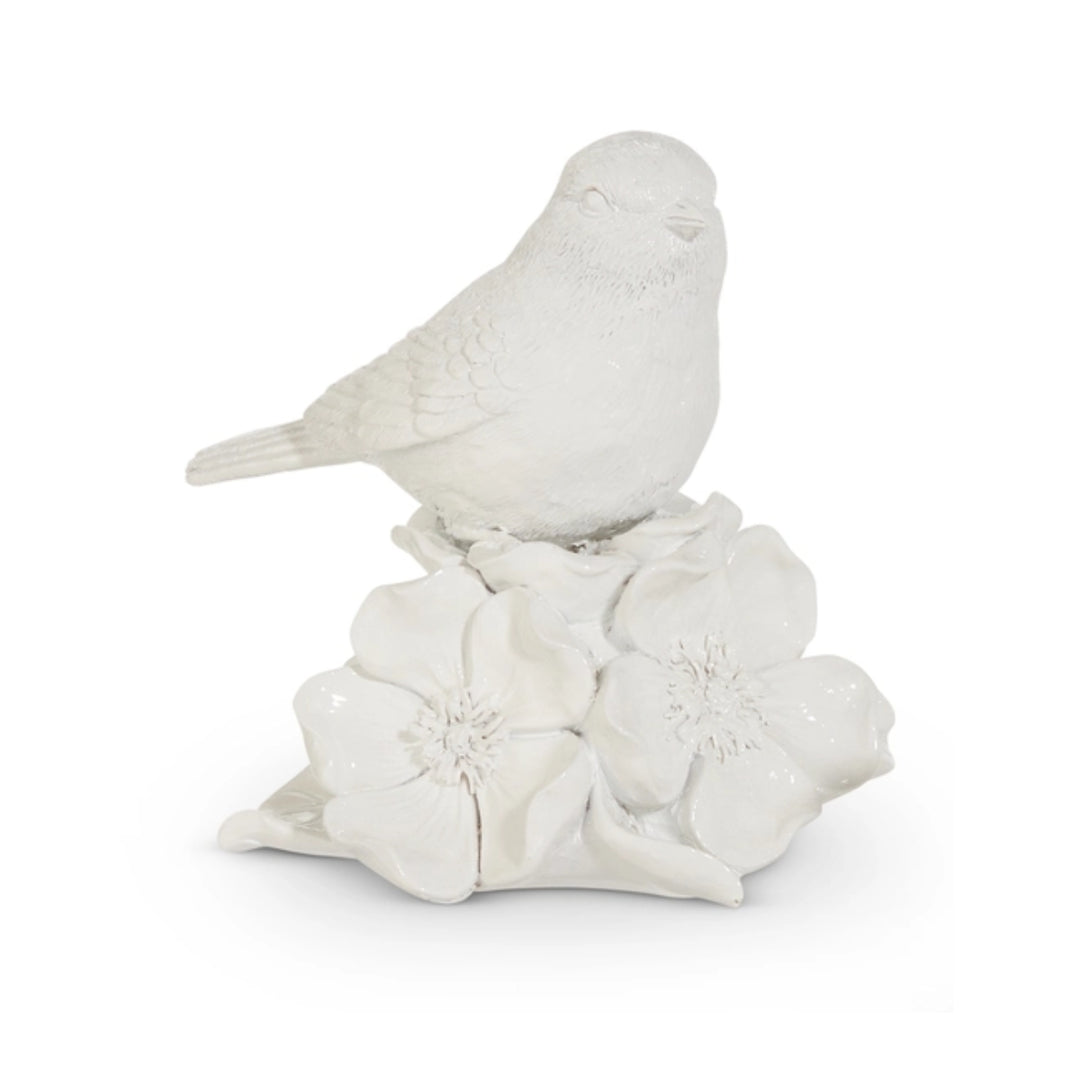 White Bird on Hydrangea