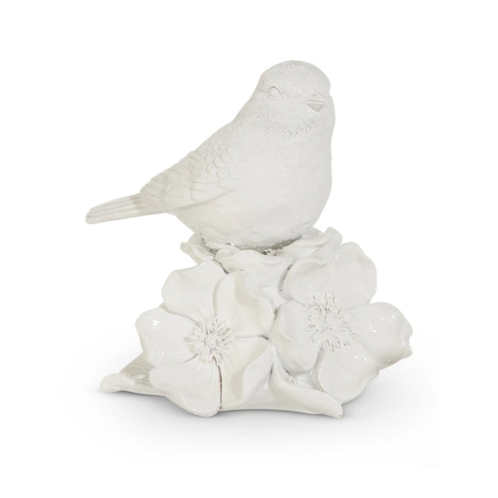 White Bird on Hydrangea