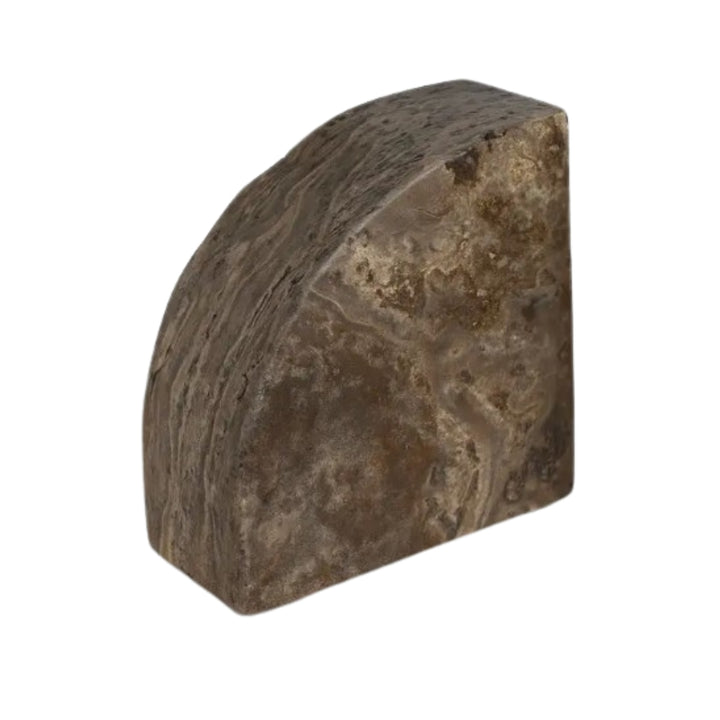 Grey Travertine Bookend