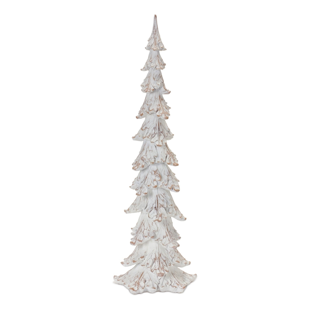 White Distressed Christmas Trees