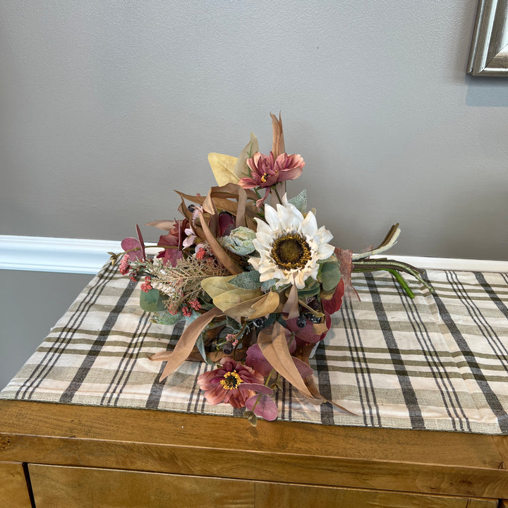 Mauve & Cream Sunflower Instant Arrangement
