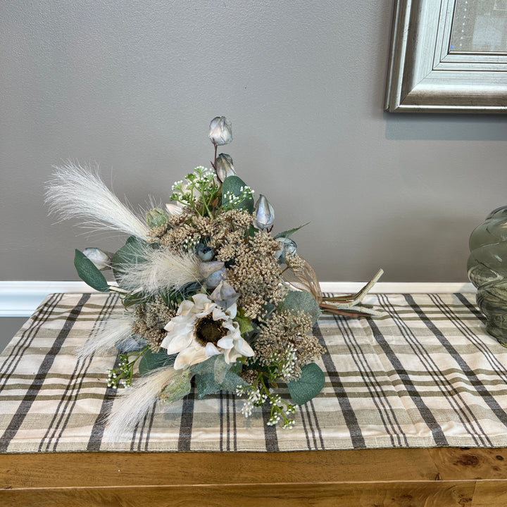 Cream & Blue Sunflower Instant Arrangement