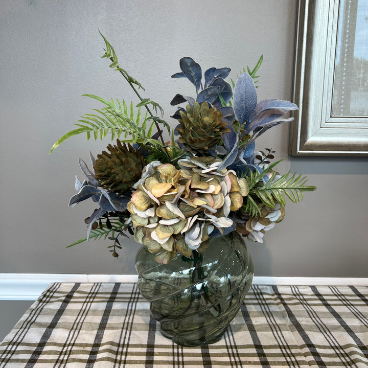 Purple & Green Hydrangea Instant Arrangement