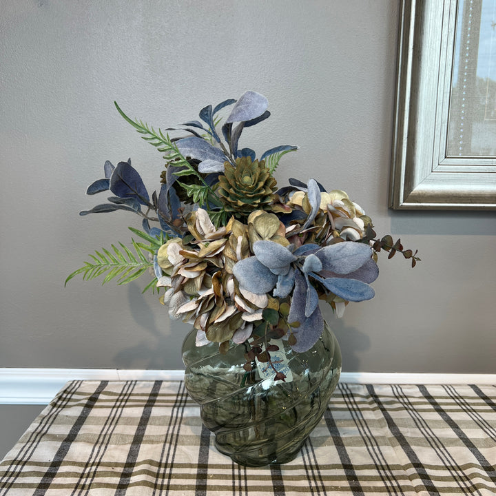 Purple & Green Hydrangea Instant Arrangement