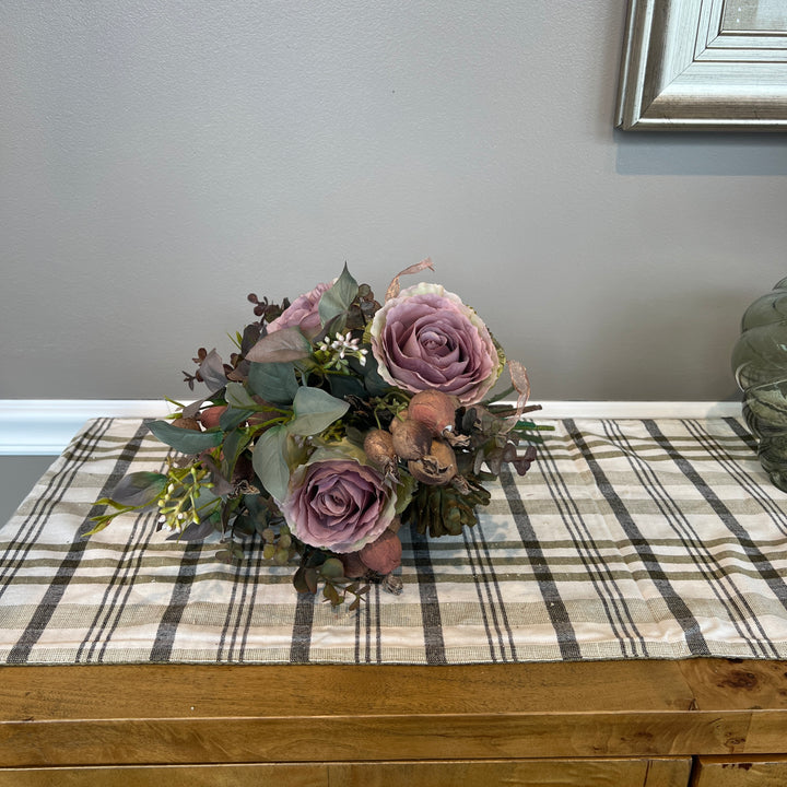 Antique Garden Rose and Artichoke Instant Arrangement