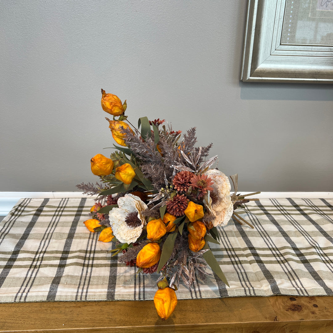 Rust, Orange, & Cream Chinese Lantern Instant Arrangement