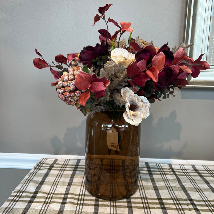 Burgundy & Tan Berry Instant Arrangement