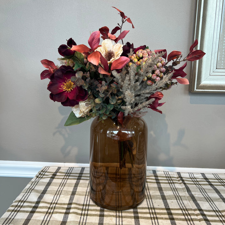 Burgundy & Tan Berry Instant Arrangement