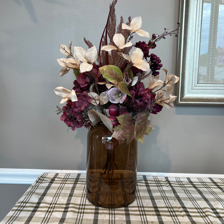 Plum & Ivory Hydrangea Instant Arrangement