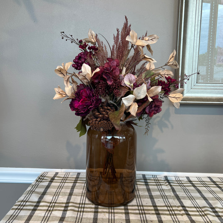 Plum & Ivory Hydrangea Instant Arrangement