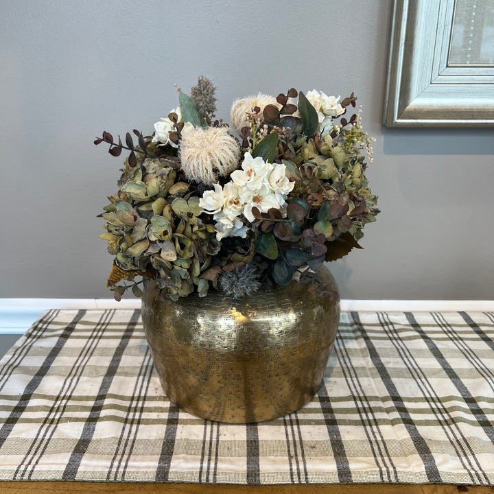 Green Hydrangea & Eucalyptus Instant Arrangement