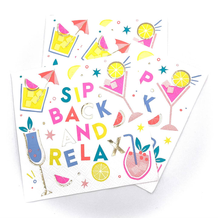 Summer Entertaining Cocktail Napkins