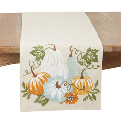 Harvest Pumpkins and Vine Table Runner