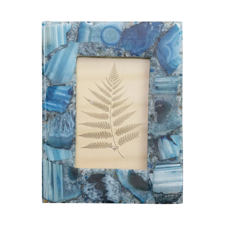 Blue Agate Photo Frame
