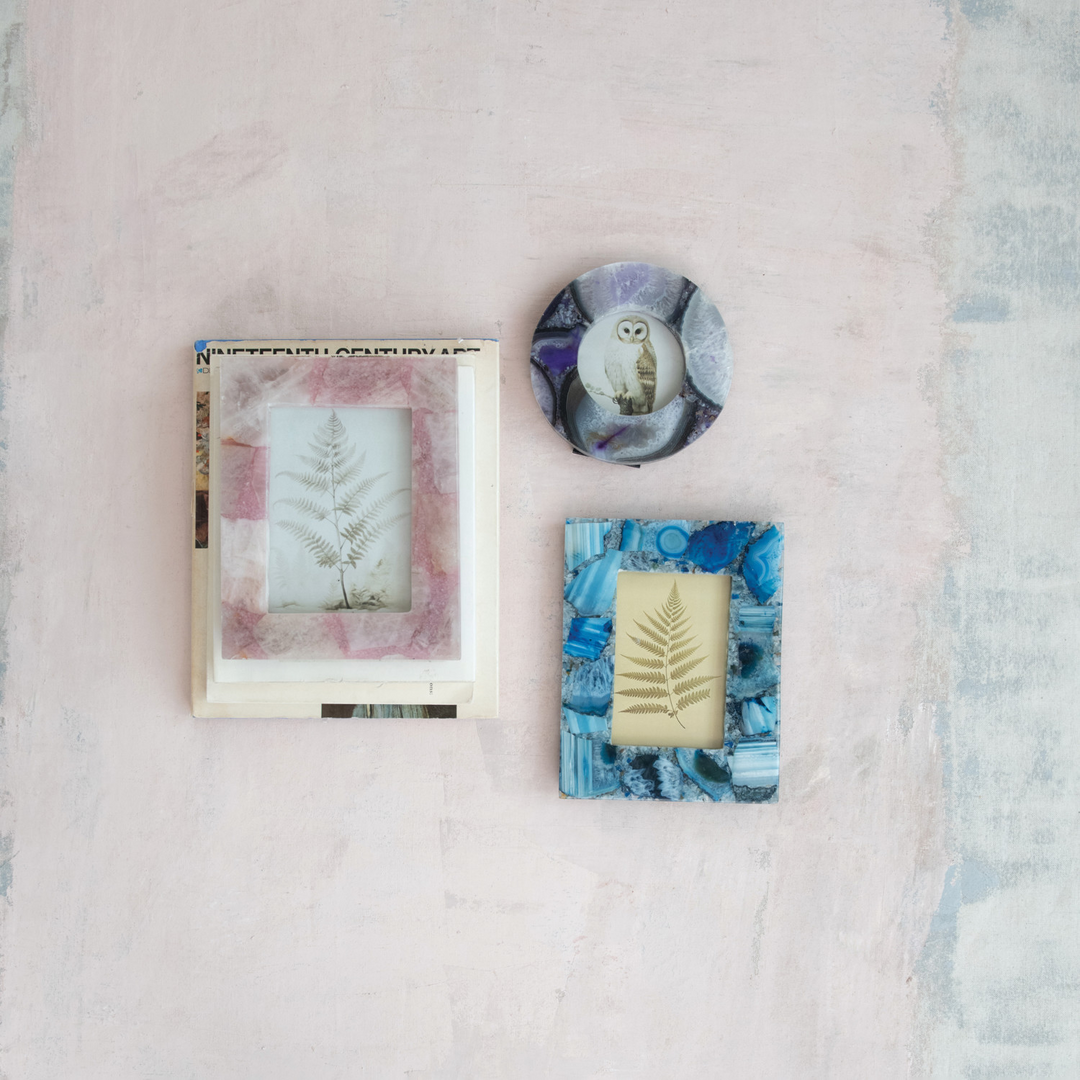 Blue Agate Photo Frame