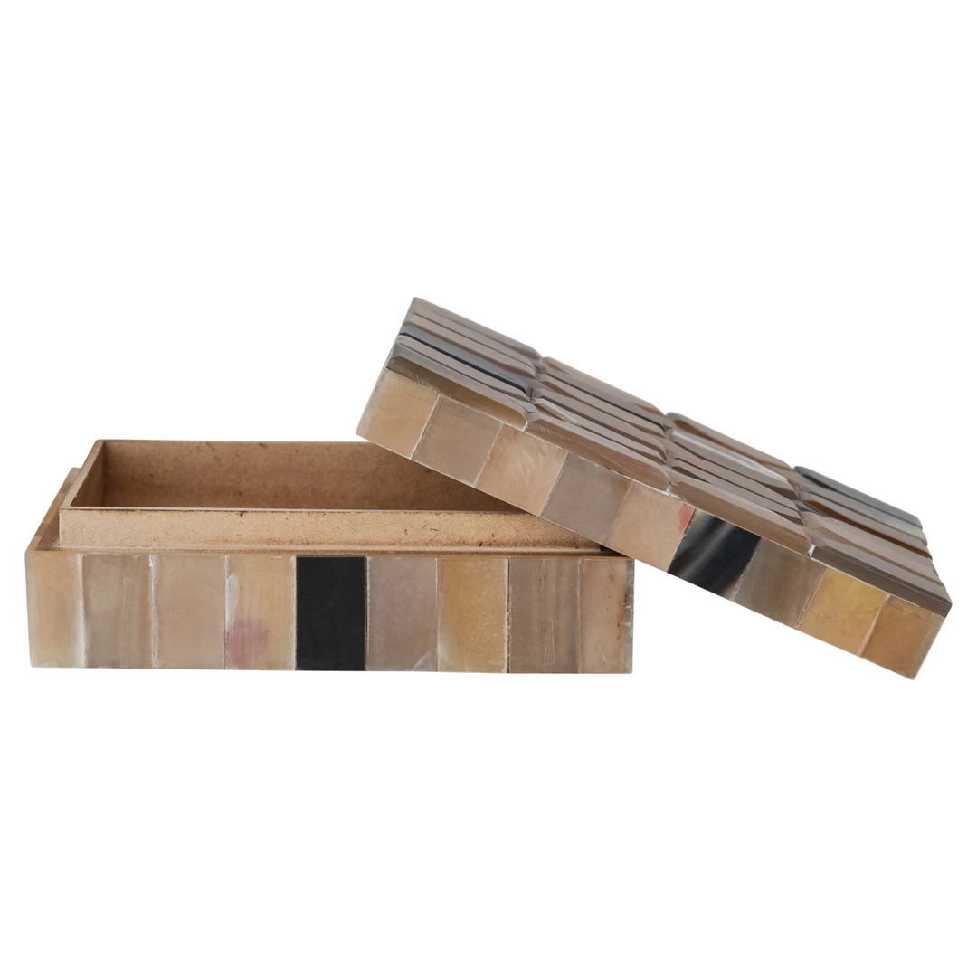Handmade Natural Horn & MDF Box
