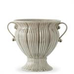 Gray Ceramic Art Deco Style Urns