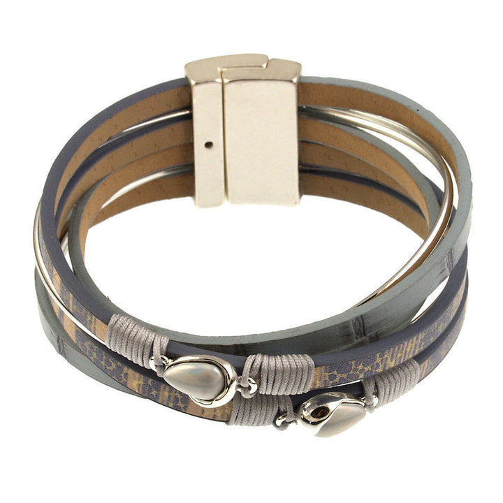 Animal and Bamboo Print Magnetic Bracelet