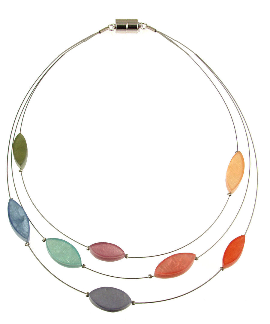 Multicolor Petal Necklace