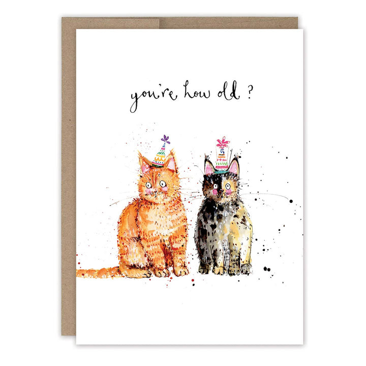 Cat’s You’re How Old? Birthday Greeting Card