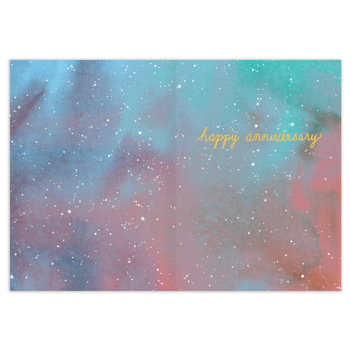 Moon and Back Anniversary Greeting Card