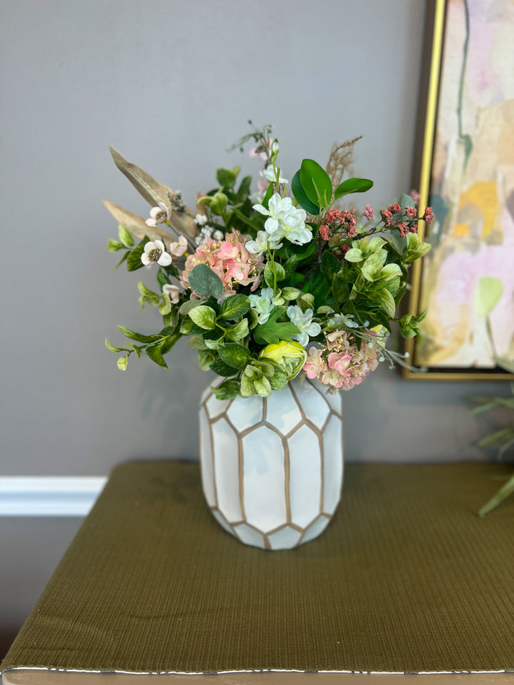 Light Pink and Chartreuse Instant Arrangement