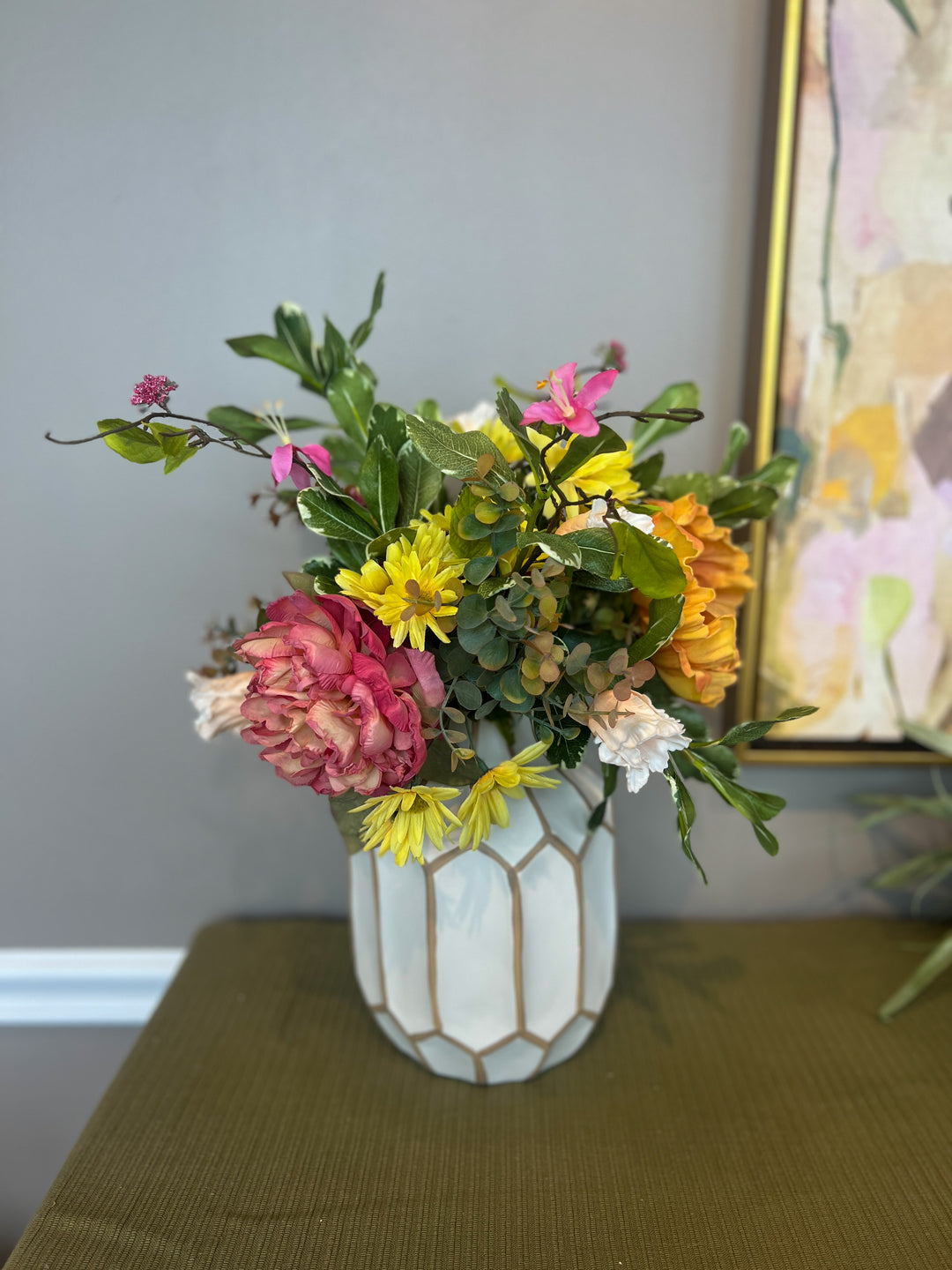 Bright Spring Daisy, Tulip, and Poppy Instant Arrangement