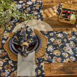 Shadow Flowers Table Runner