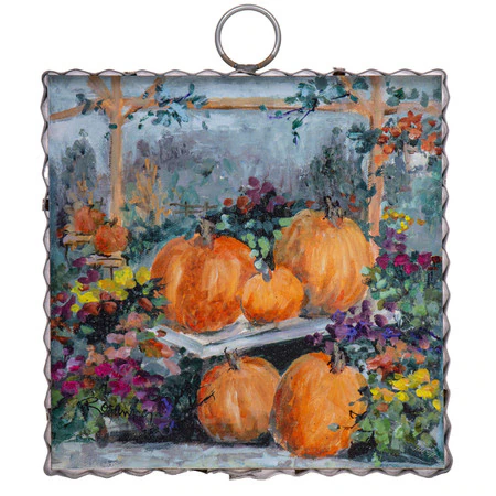 Mini Art Series: Pumpkin and Mums
