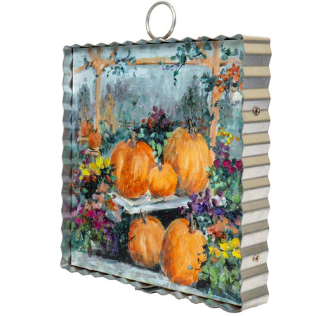 Mini Art Series: Pumpkin and Mums