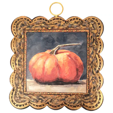 Mini Art Series: Gilded Orange Pumpkin