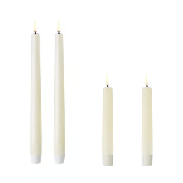Ivory LED Taper Candles