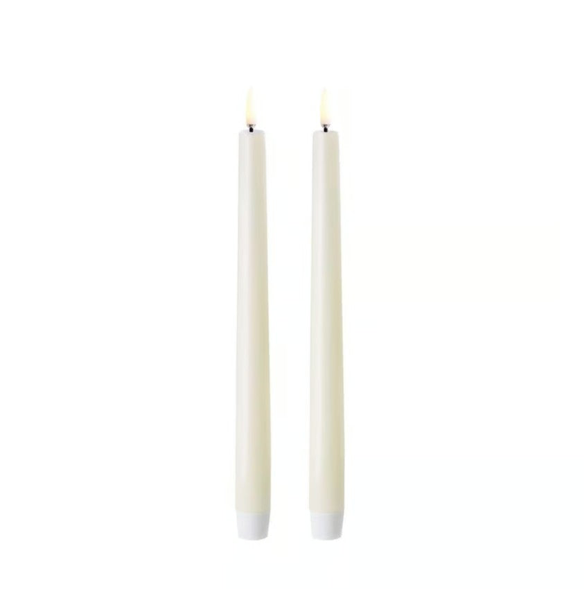 Ivory LED Taper Candles