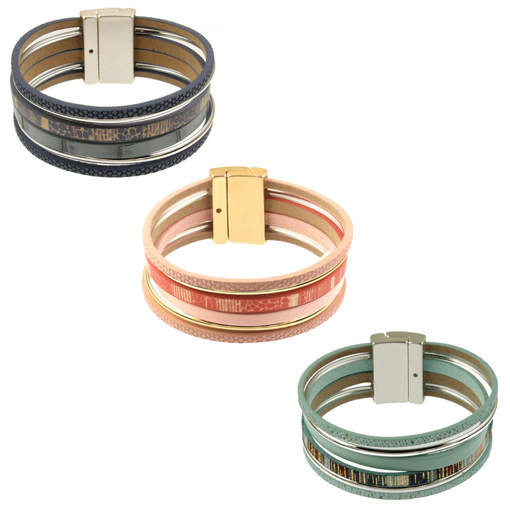 Printed Multi Strand Magnetic Bracelet