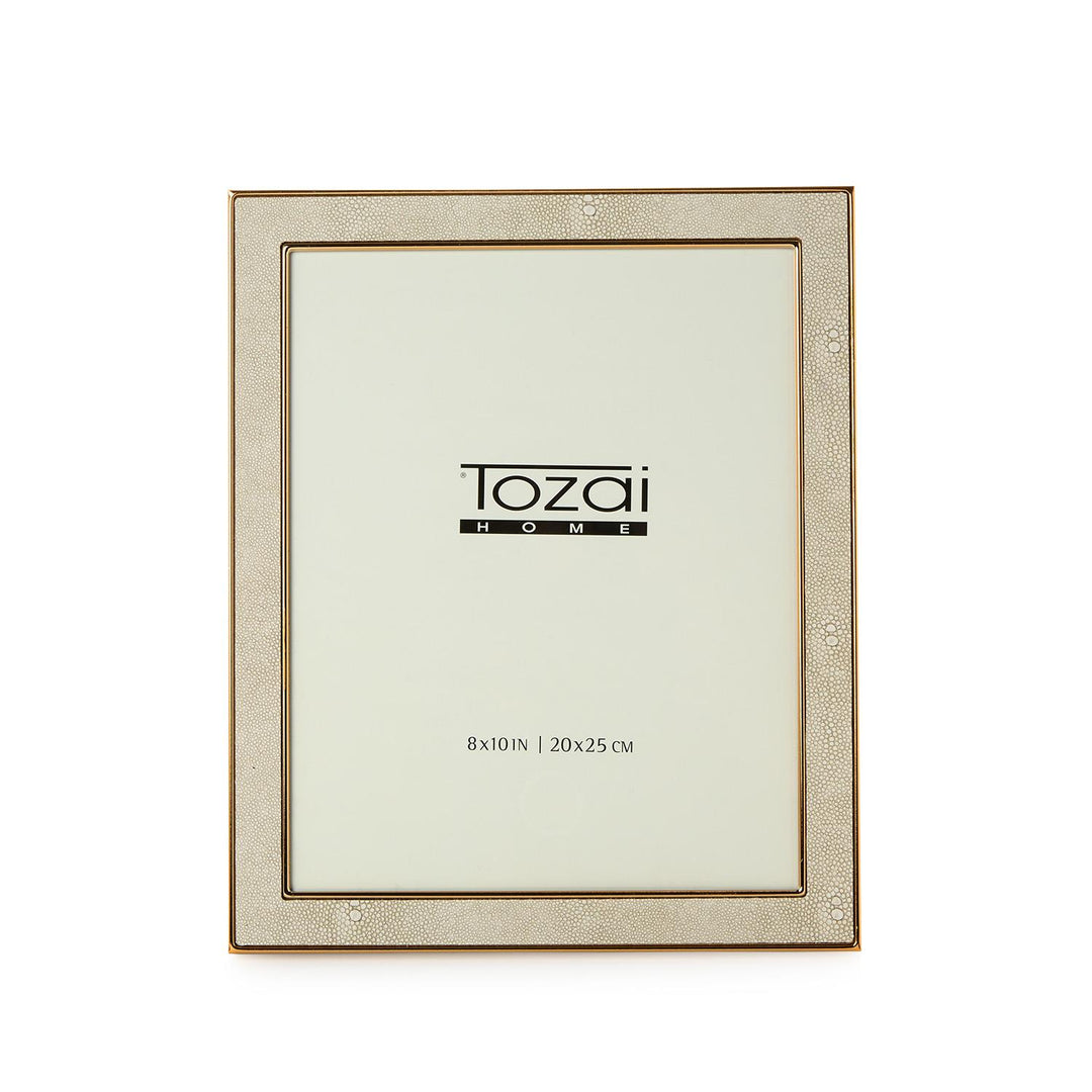 Cream Shagreen Picture Frame