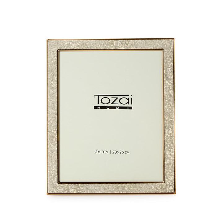 Cream Shagreen Picture Frame