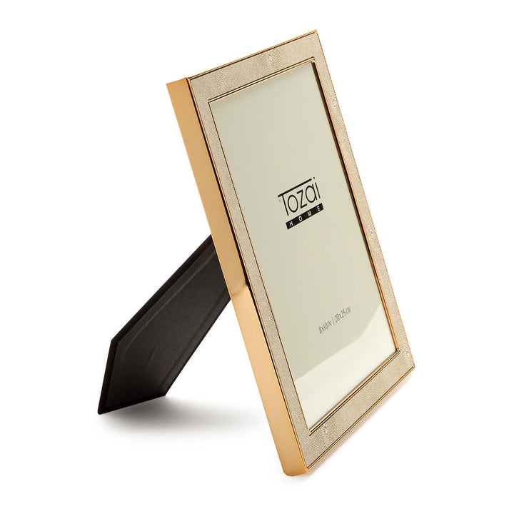 Cream Shagreen Picture Frame