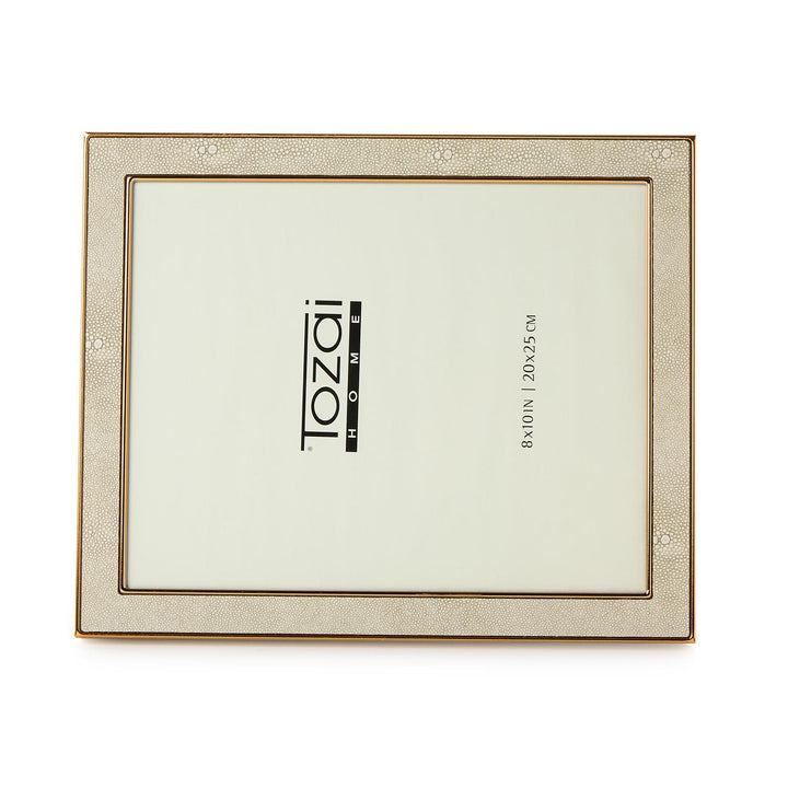 Cream Shagreen Picture Frame