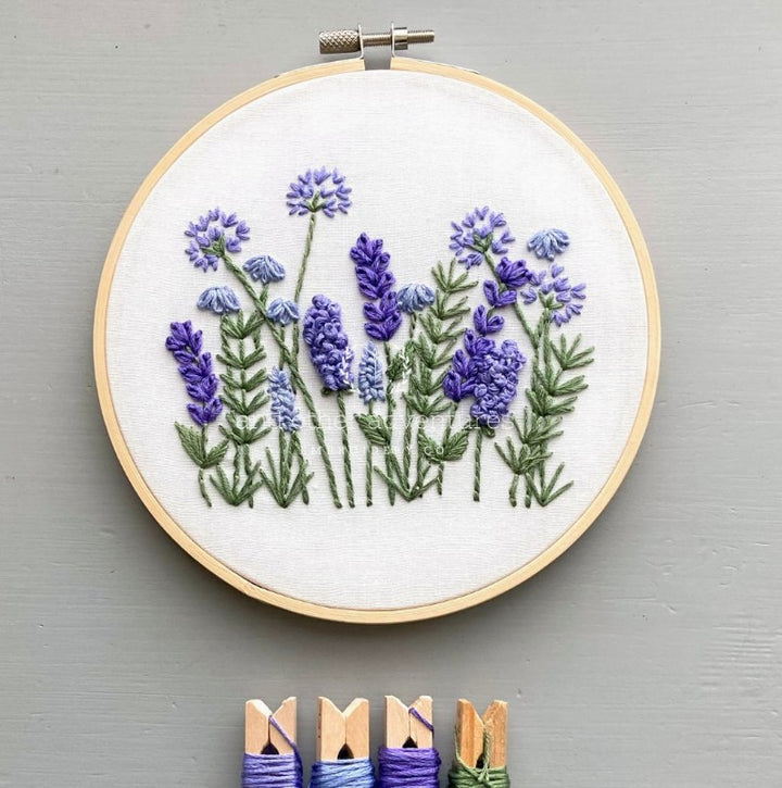 Meadow Hand Embroidery Kit- Grape