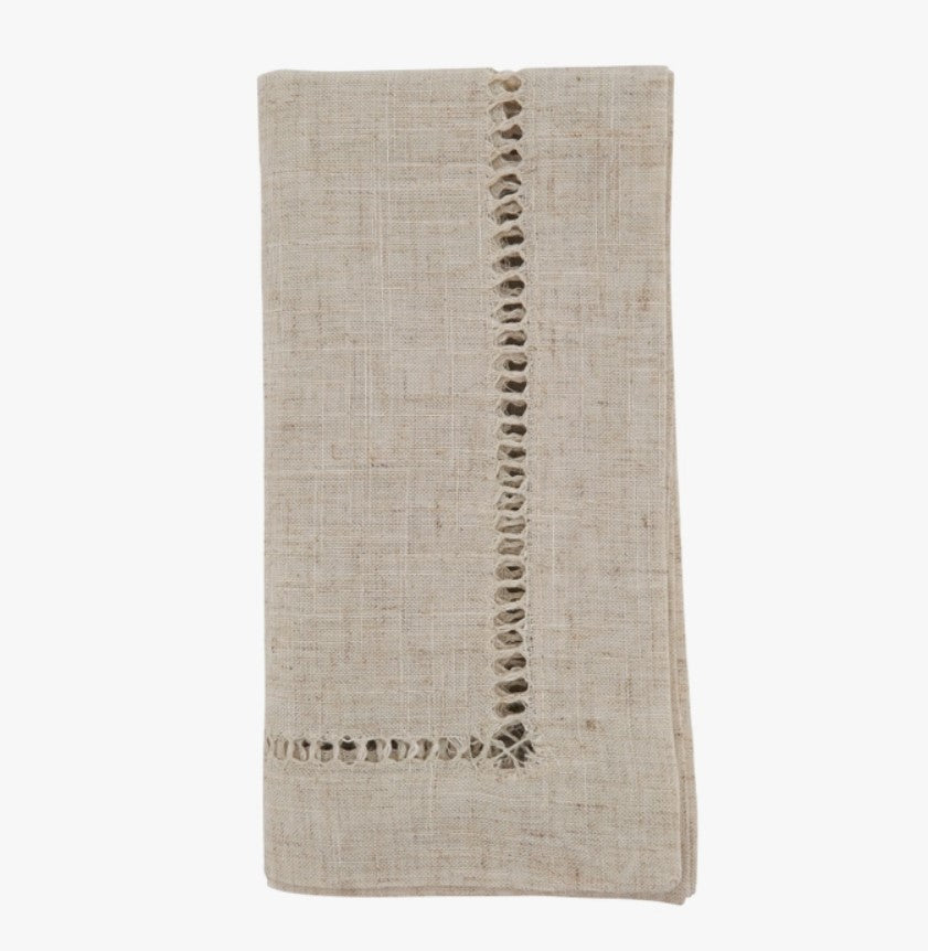 Natural Toscana Hemstitched Napkins