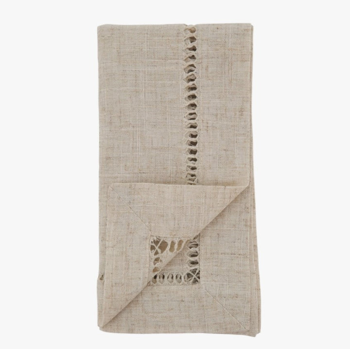 Natural Toscana Hemstitched Napkins