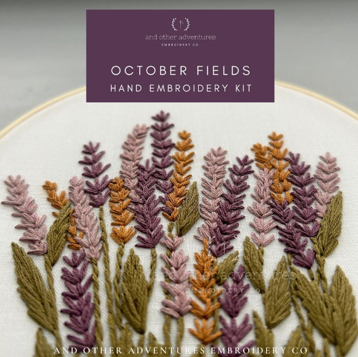 October Fields Hand Embroidery Kit