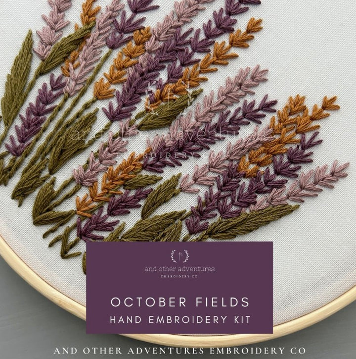 October Fields Hand Embroidery Kit
