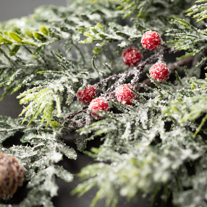 Pine and Berry Candle Ring