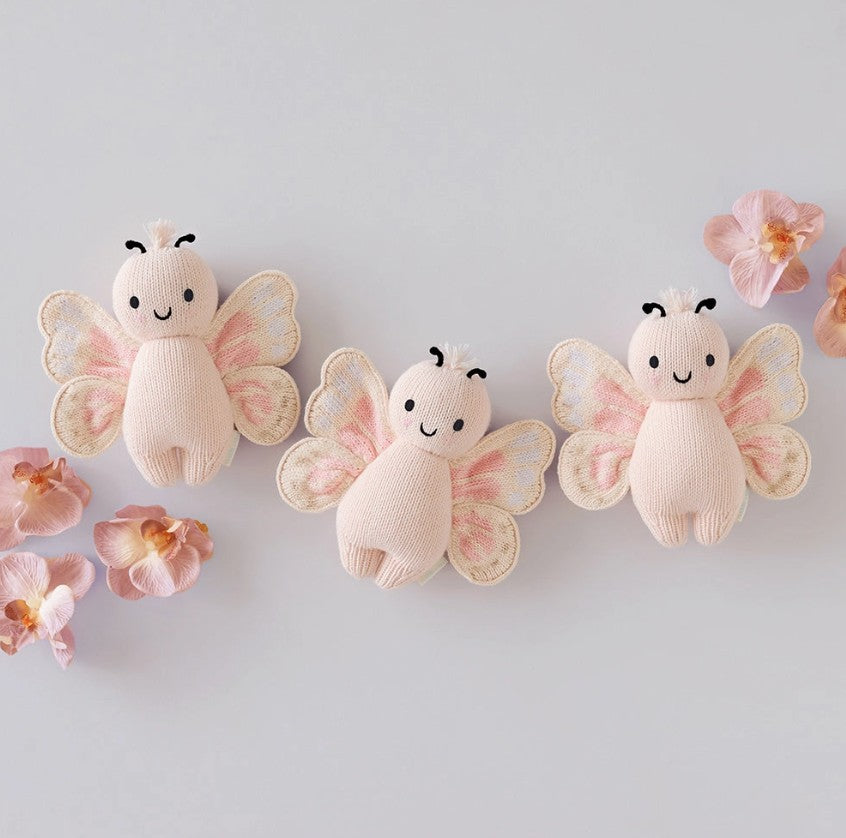 Petal Pink Baby Butterfly- Cuddle+Kind