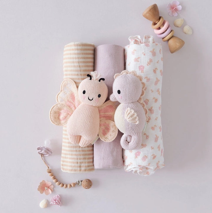 Petal Pink Baby Butterfly- Cuddle+Kind