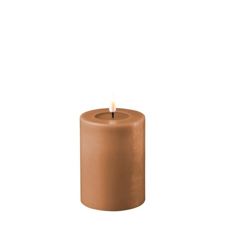 3" Caramel LED Pillar Candles