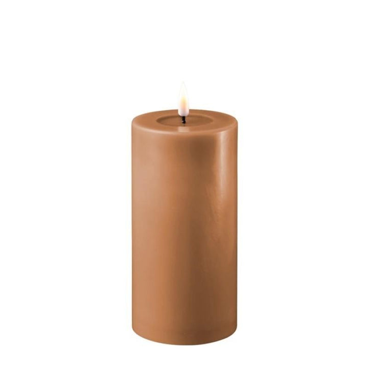 3" Caramel LED Pillar Candles