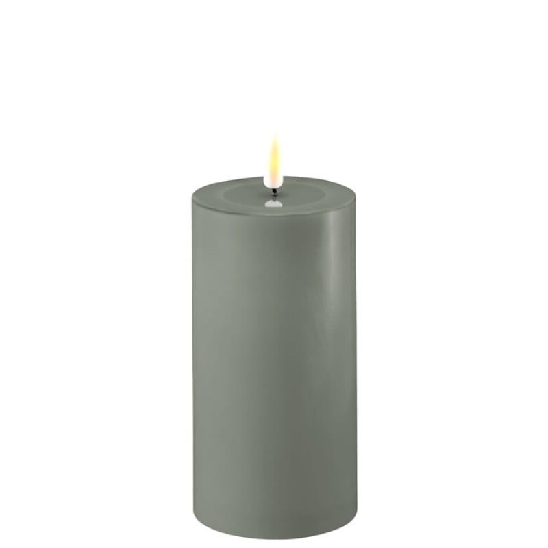 3" Salvie Green LED Pillar Candles